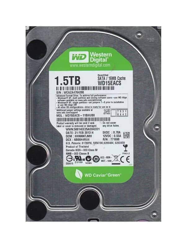 Western Digital WD15EACS 1.5TB 3Gb/s SATA