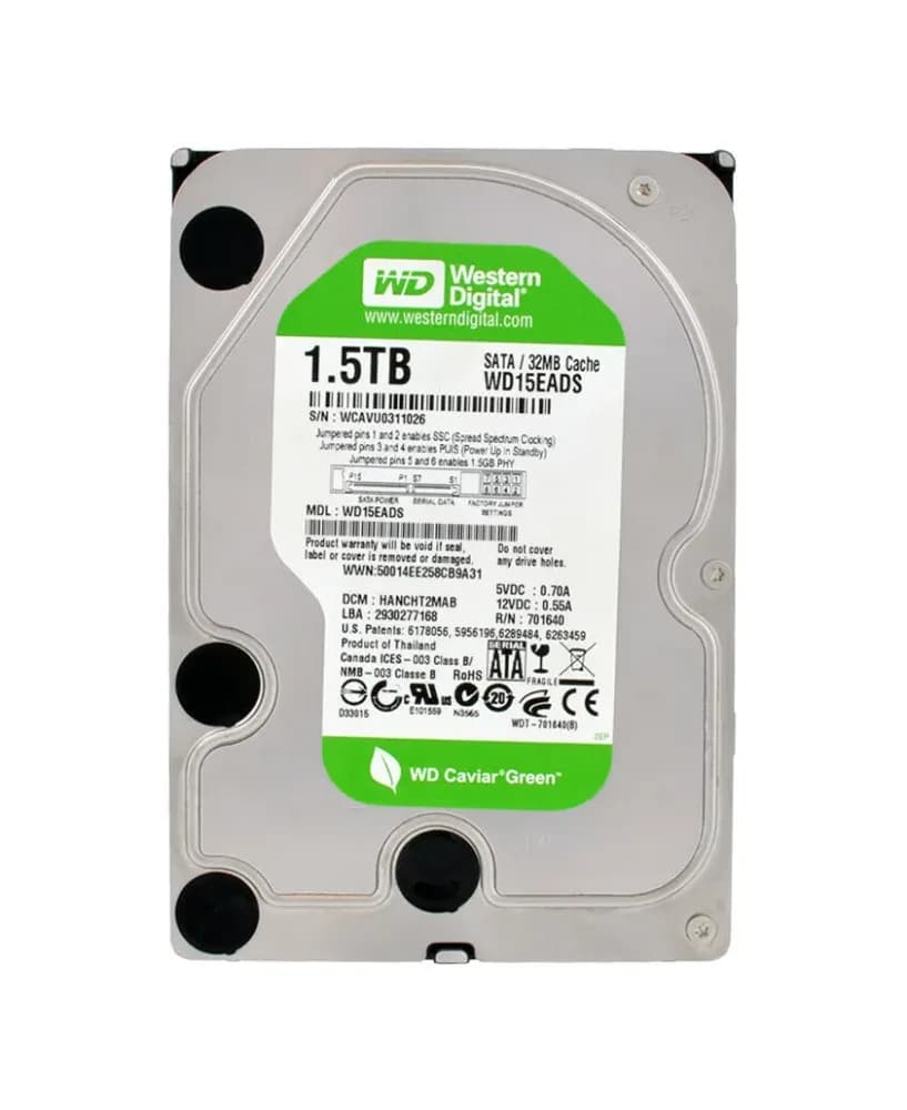 Western Digital WD15EADS 1.5TB 3Gb/s SATA