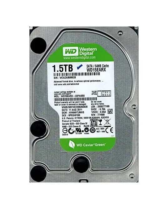 Western Digital WD15EARX 1.5TB 6Gb/s SATA