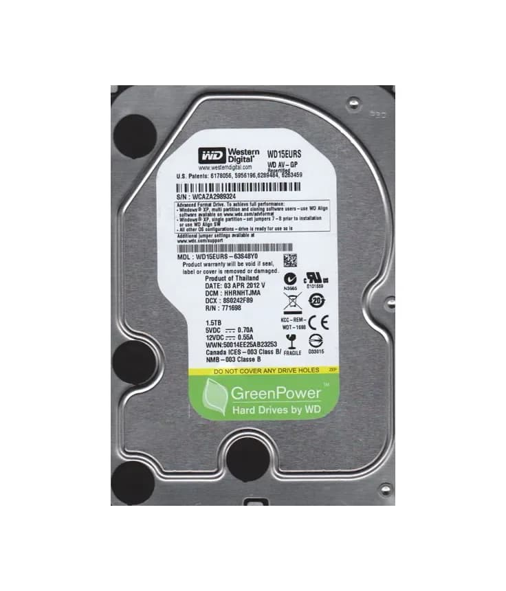 Western Digital WD15EURS 1.5TB 3Gb/s SATA