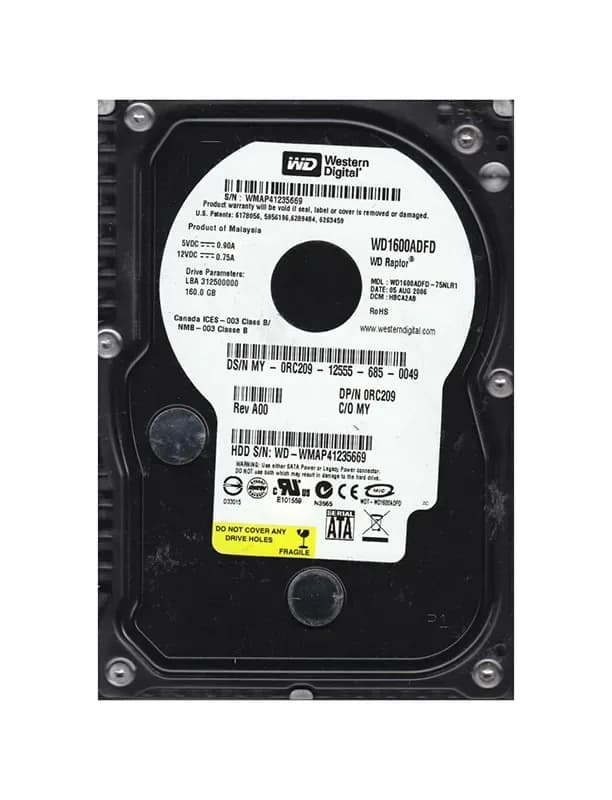 Western Digital WD1600ADFD 160GB 3Gb/s SATA