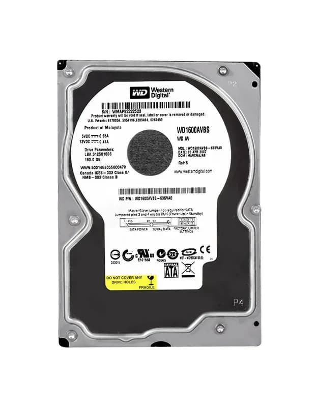 Western Digital WD1600AVBS 160GB 3Gb/s SATA