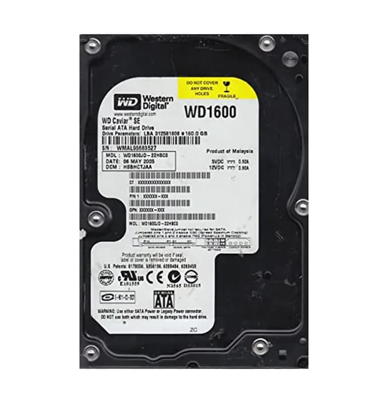 Western Digital WD1600JD 160GB 1.5Gb/s SATA