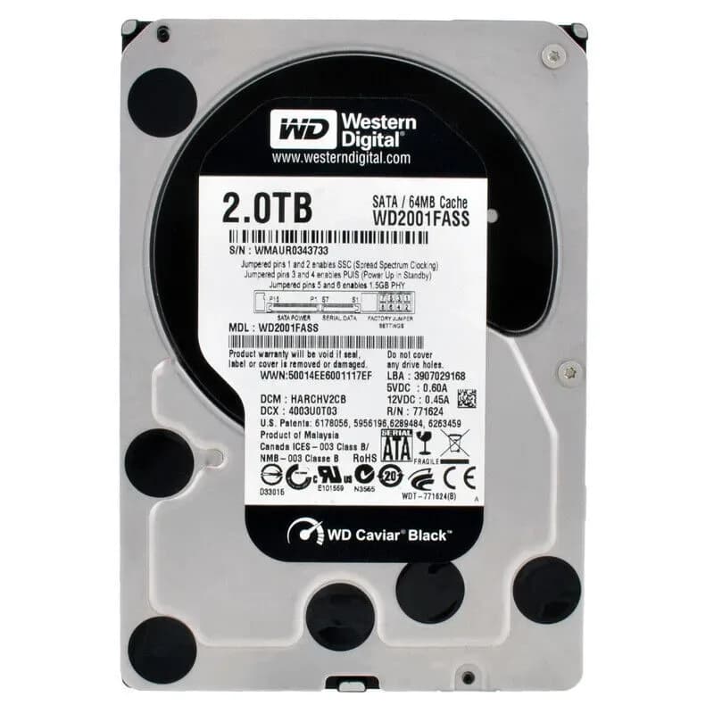 Western Digital WD2001FASS 2TB 3Gb/s SATA