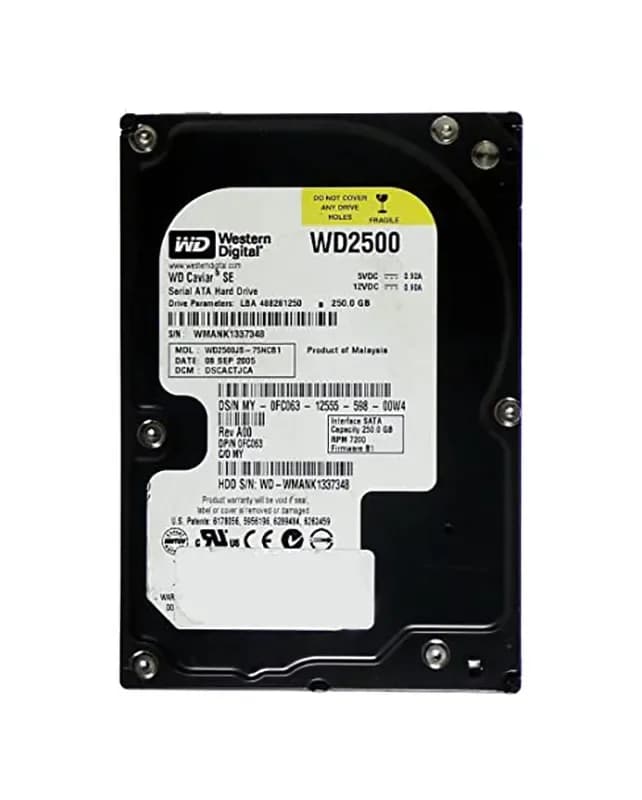 Western Digital WD2500 250GB 1.5Gb/s SATA
