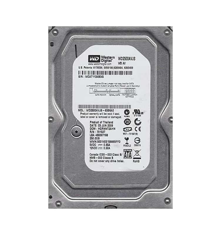 Western Digital WD2500AVJS 250GB 3Gb/s SATA