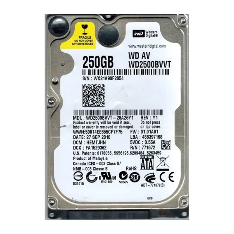 Western Digital WD2500BVVT 250GB 3Gb/s SATA