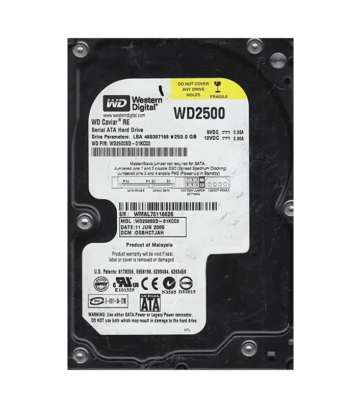 Western Digital WD2500SD 250GB 1.5Gb/s SATA