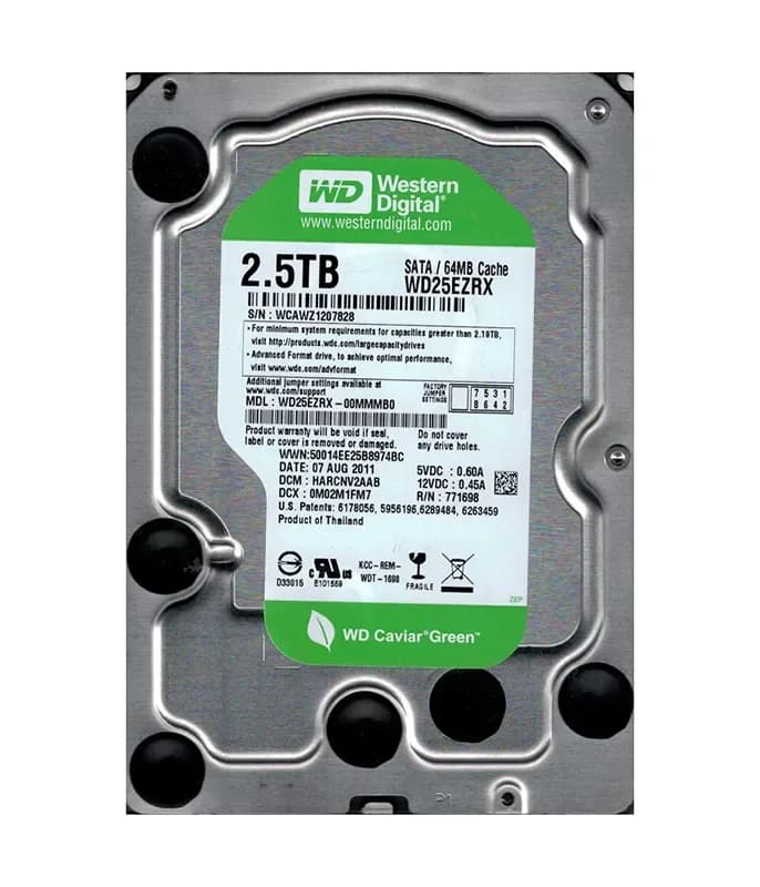 Western Digital WD25EZRX 2.5TB 6Gb/s SATA