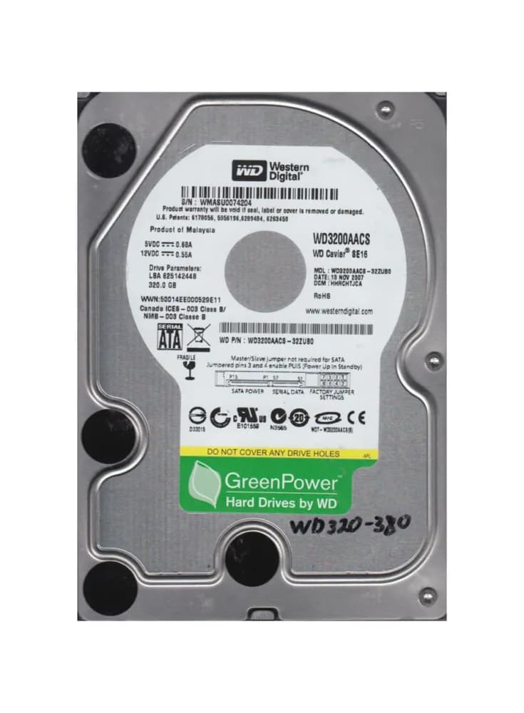 Western Digital WD3200AACS 320GB 3Gb/s SATA