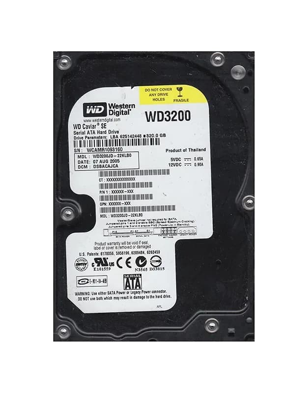 Western Digital WD3200JD 320GB 1.5Gb/s SATA