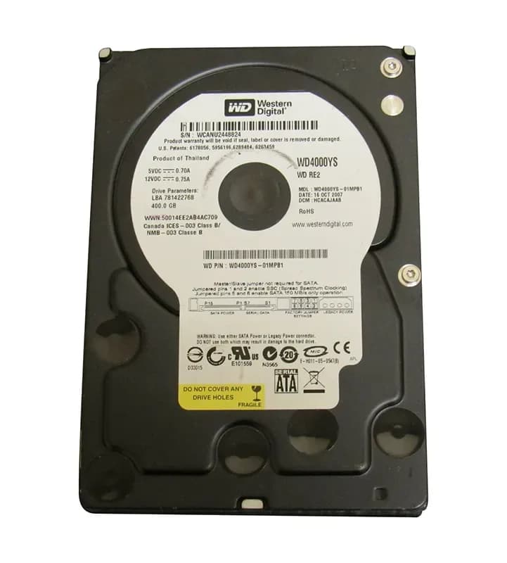 Western Digital WD4000YS 400GB 3Gb/s SATA