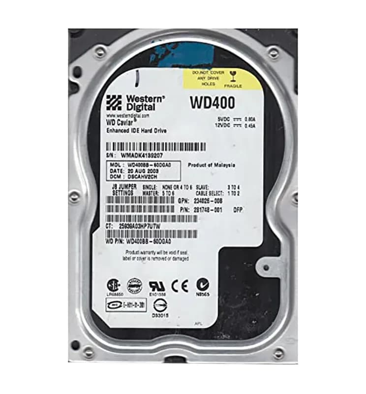 Western Digital WD400BB 40GB IDE Ultra ATA/100 (ATA-6)