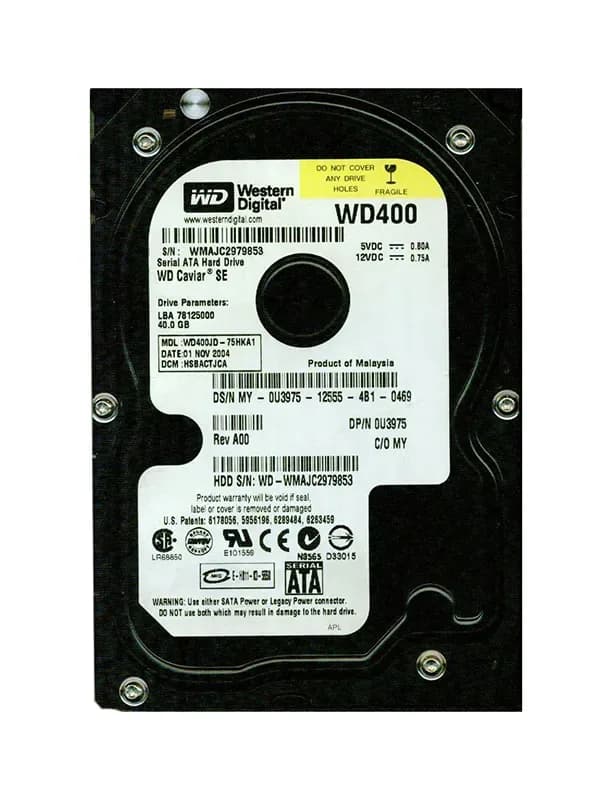 Western Digital WD400JD 40GB 3Gb/s SATA