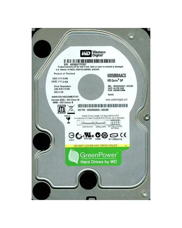 Western Digital WD5000AACS 500GB 3Gb/s SATA
