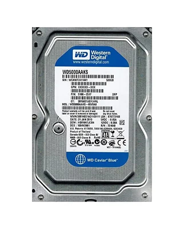 Western Digital WD5000AAKS 500GB 3Gb/s SATA