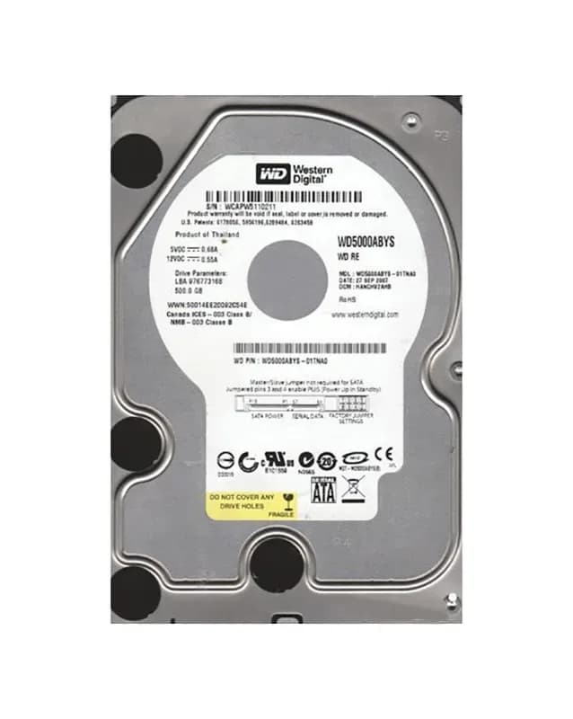 Western Digital WD5000ABYS 500GB 3Gb/s SATA