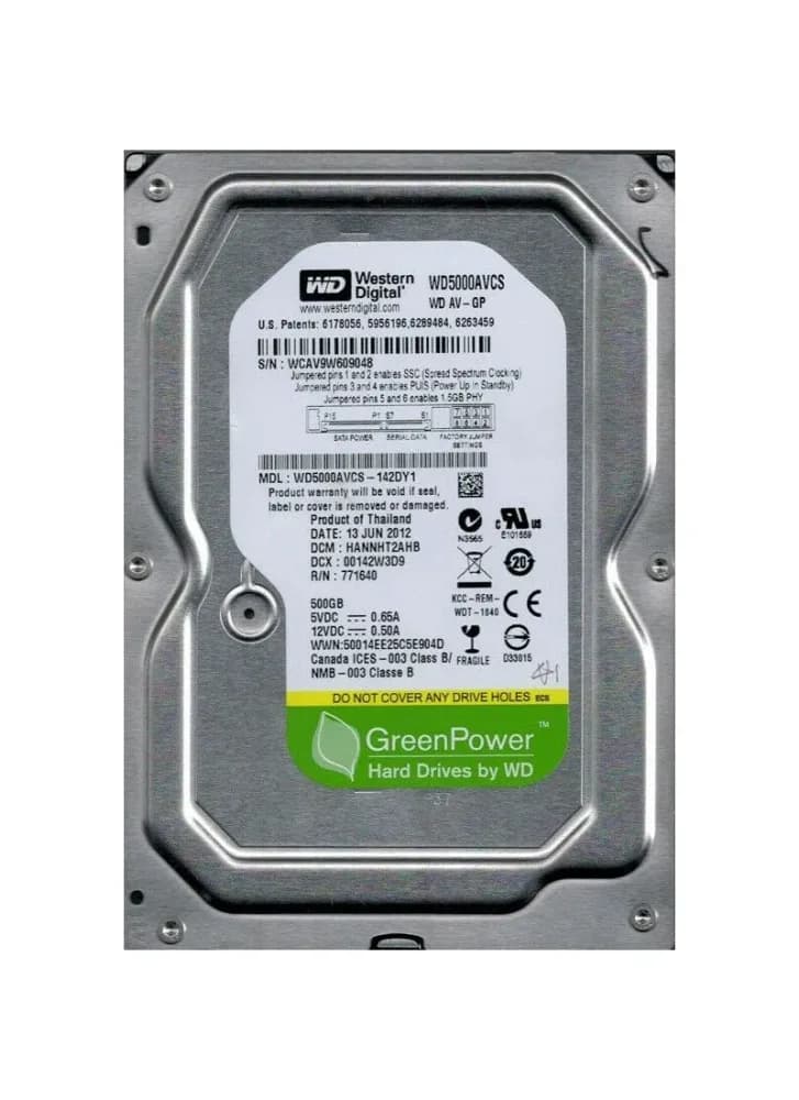 Western Digital WD5000AVCS 500GB 3Gb/s SATA