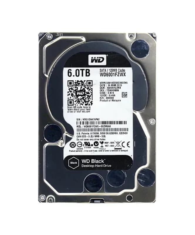 Western Digital WD6001FZWX 6TB 6Gb/s SATA