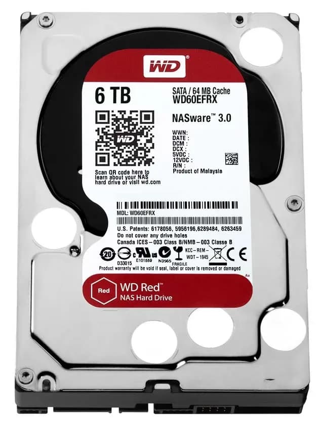 Western Digital WD60EFRX 6TB 6Gb/s SATA