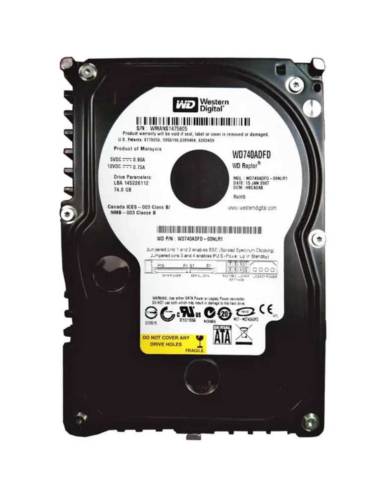 Western Digital WD740ADFD 74GB 1.5Gb/s SATA