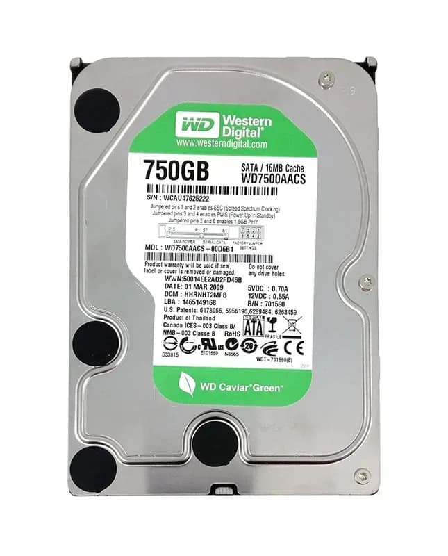 Western Digital WD7500AACS 750GB 3Gb/s SATA