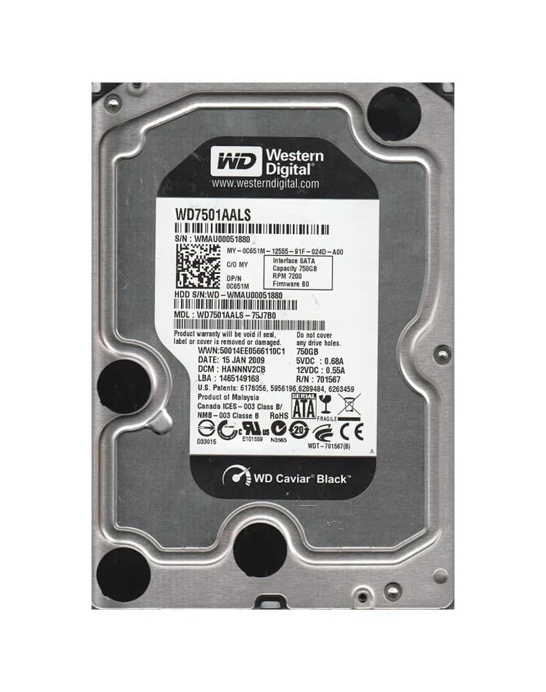Western Digital WD7501AALS 750GB 3Gb/s SATA