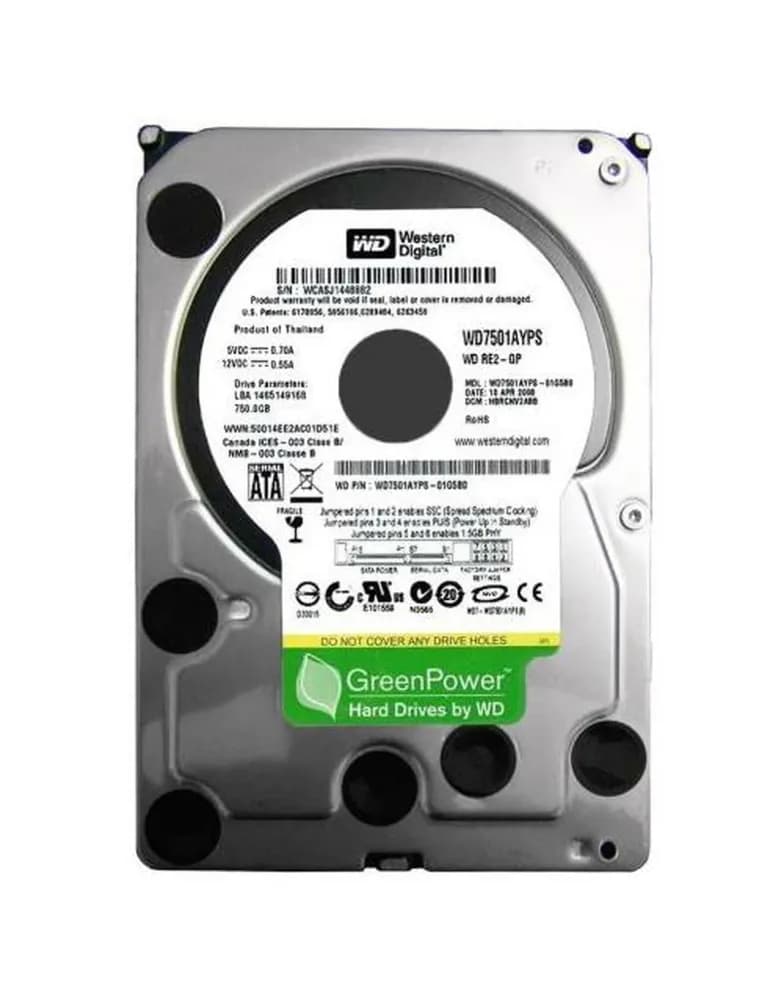 Western Digital WD7501AYPS 750GB 3Gb/s SATA