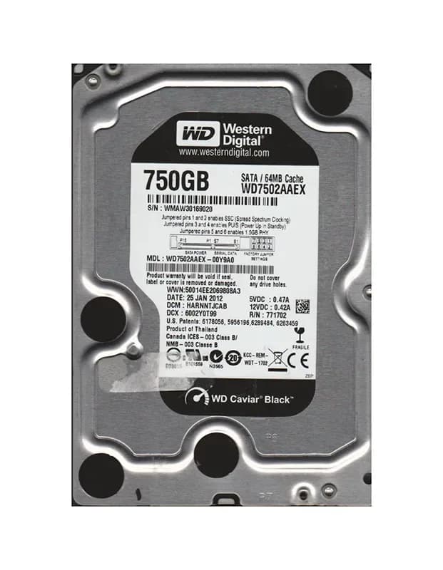Western Digital WD7502AAEX 750GB 6Gb/s SATA