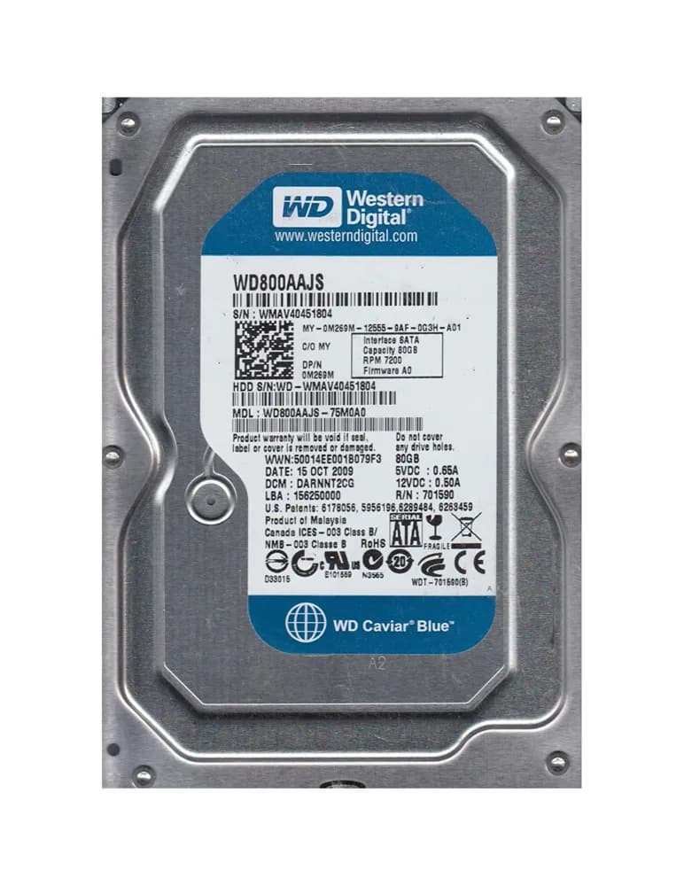 Western Digital WD800AAJS 80GB 3Gb/s SATA
