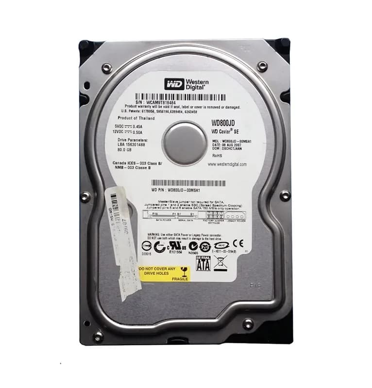 Western Digital WD800JD 80GB 1.5Gb/s SATA