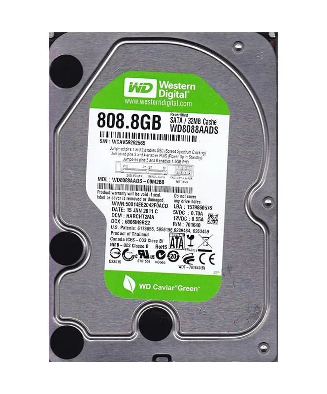Western Digital WD8088AADS 800GB 3Gb/s SATA