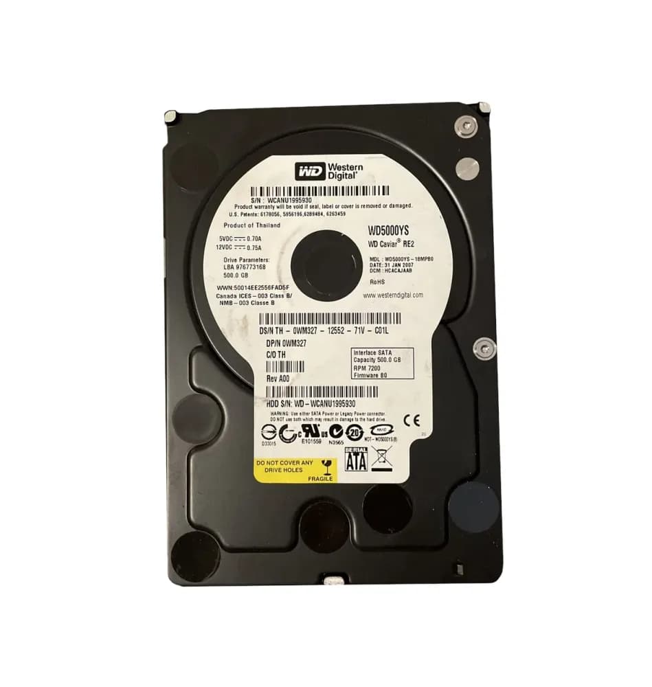 Dell WM327 500GB 3Gb/s SATA