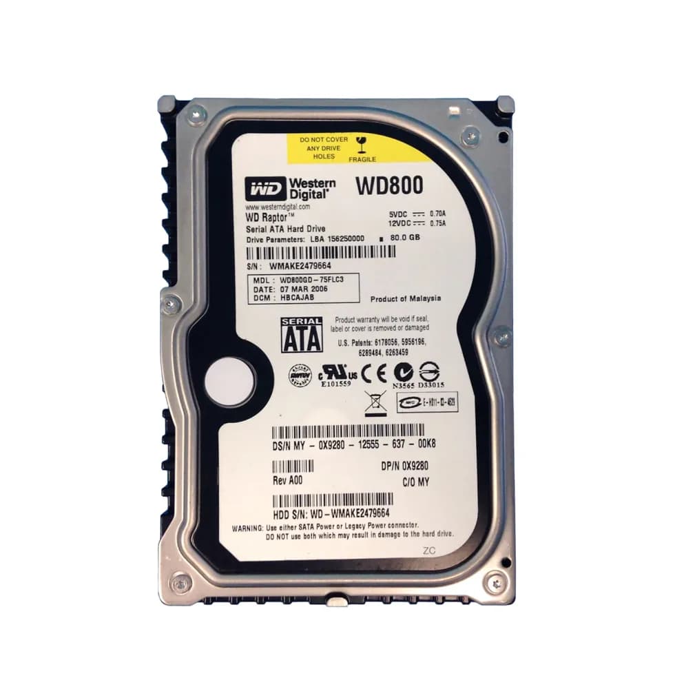 Dell X9280 80GB 1.5Gb/s SATA