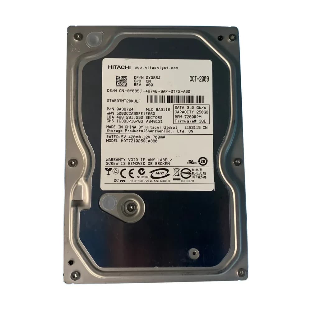 Dell Y085J 250GB 3Gb/s SATA