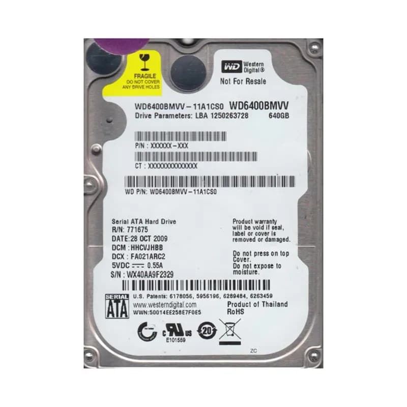 Western Digital WD6400BMVV 640GB