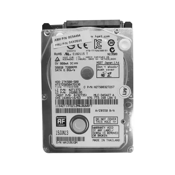 Lenovo 04X0544 500GB 6Gb/s SATA