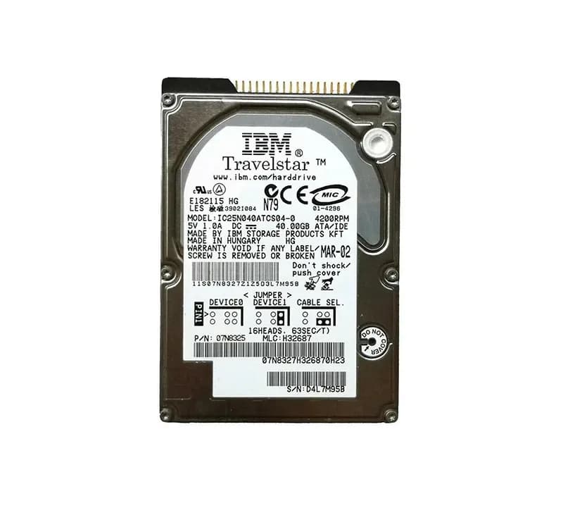 IBM 07N8325 20GB IDE Ultra ATA/100 (ATA-6)
