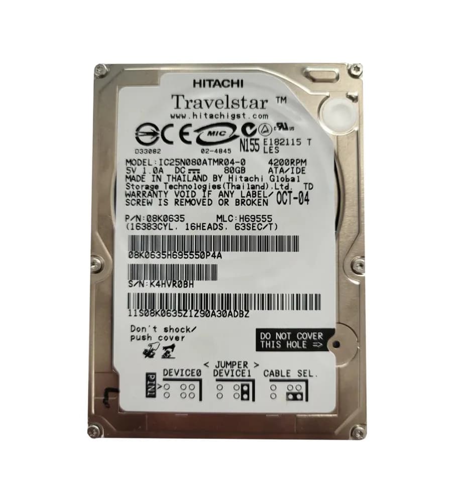 Hitachi 08K0635 80GB IDE Ultra ATA/100 (ATA-6)