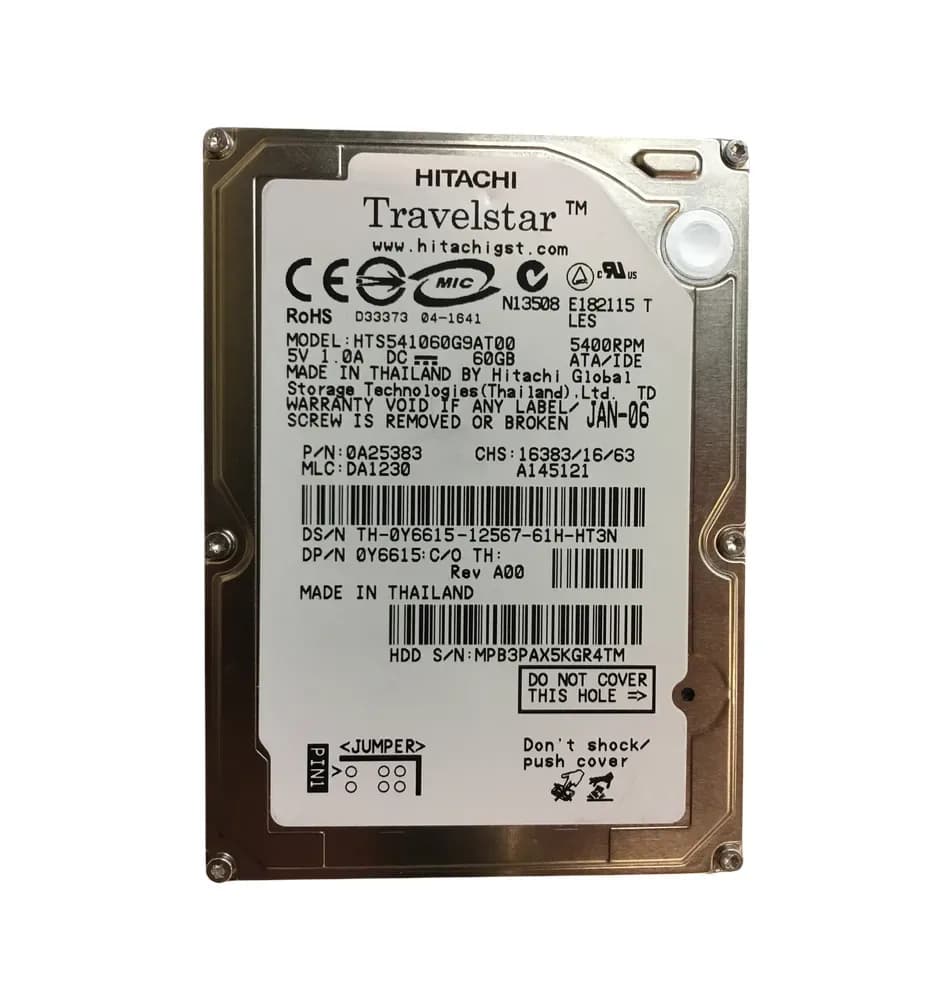 Hitachi 0A25383 60GB IDE Ultra ATA/100 (ATA-6)