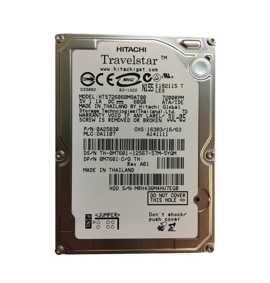 Hitachi 0A25830 60GB IDE Ultra ATA/100 (ATA-6)