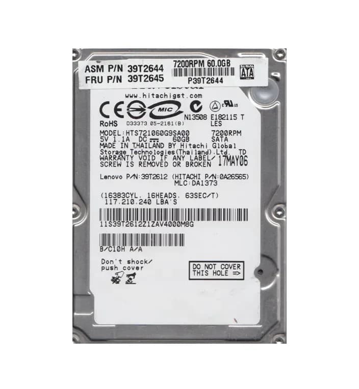 Hitachi 0A26565 60GB 1.5Gb/s SATA