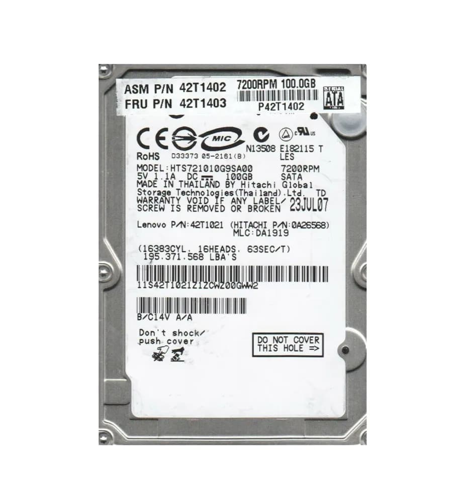 Hitachi 0A26568 100GB 1.5Gb/s SATA