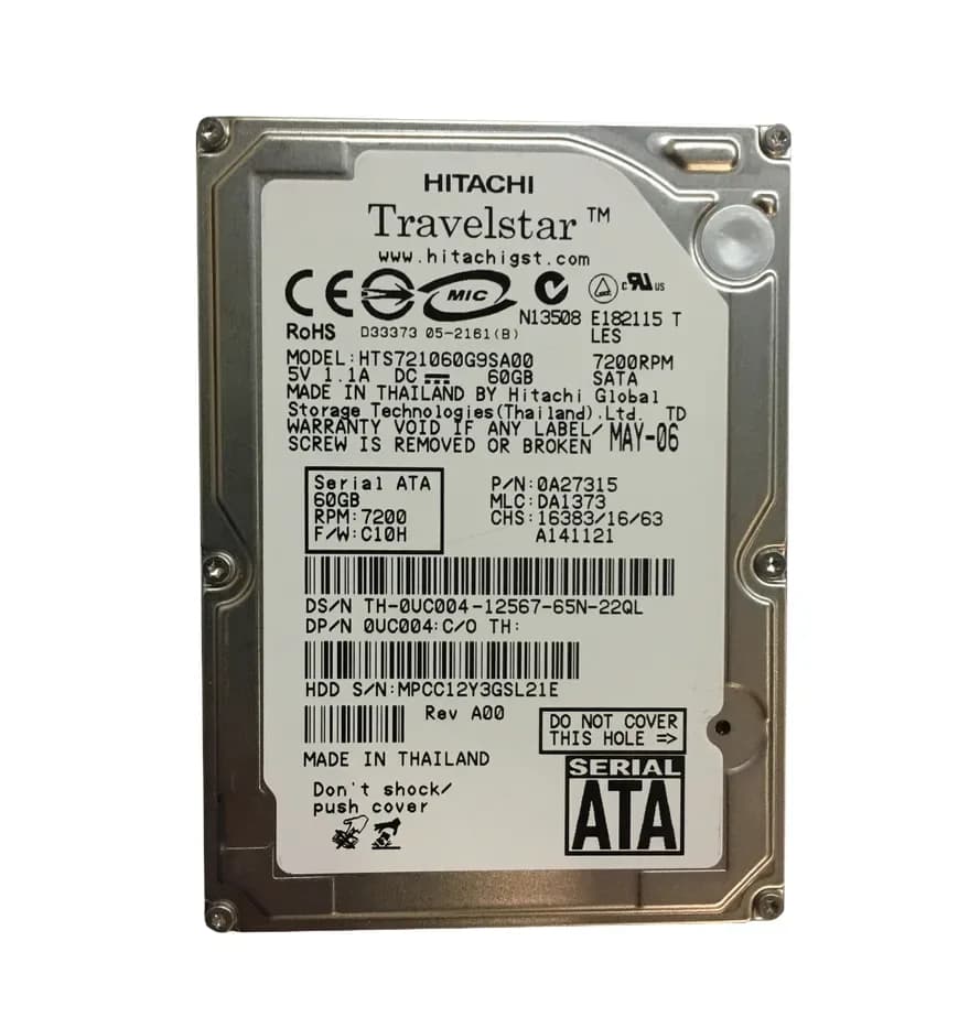 Hitachi 0A27315 60GB 1.5Gb/s SATA
