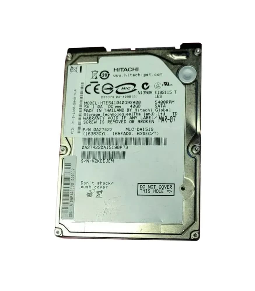 Hitachi 0A27422 40GB 1.5Gb/s SATA