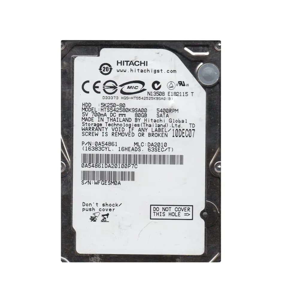 Hitachi 0A54861 80GB 1.5Gb/s SATA