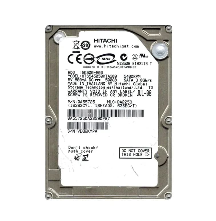 Hitachi 0A55725 500GB 3Gb/s SATA