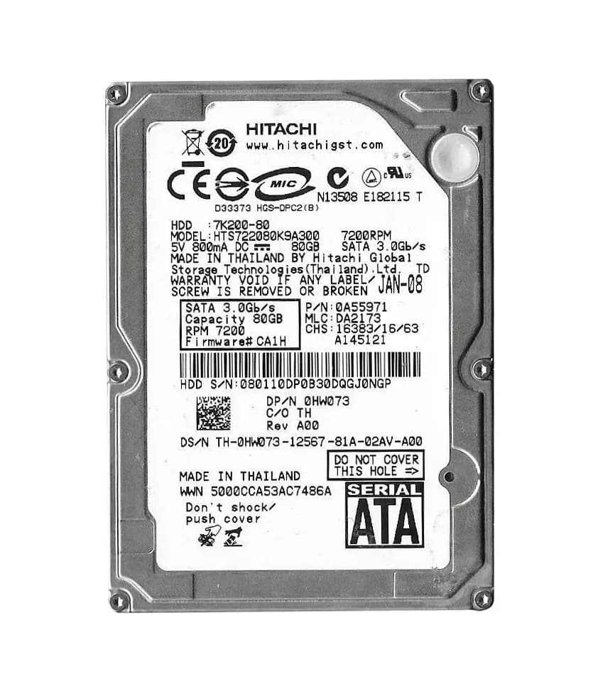 Hitachi 0A55971 80GB 3Gb/s SATA