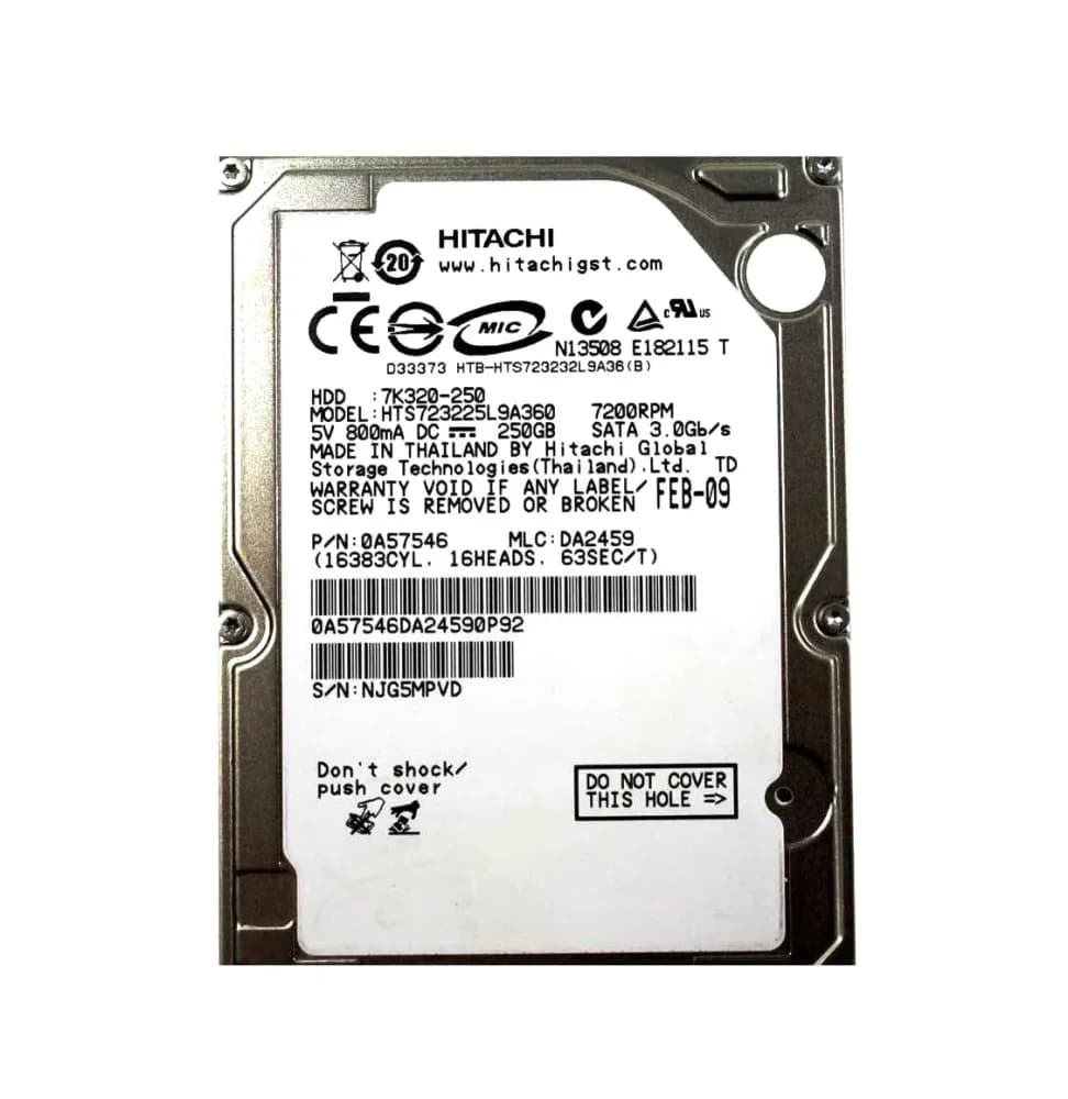 Hitachi 0A57546 250GB 3Gb/s SATA