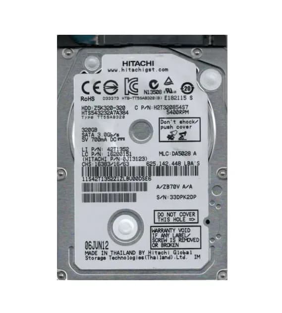 HGST 0J13123 320GB 3Gb/s SATA